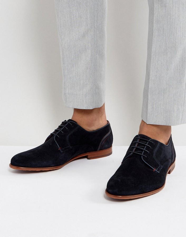 Ted-Baker-Iront-Suede-Derby-Men-Shoes-In-Navy
