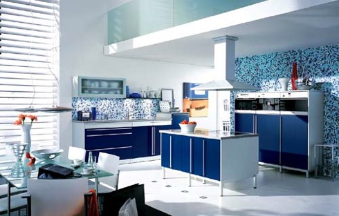 μπλε-κουζίνα
