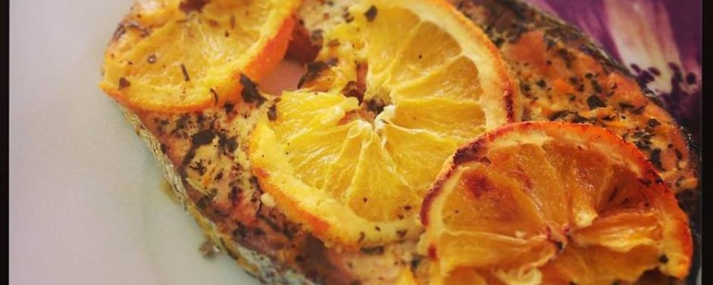 Σολωμός με πορτοκάλι – Δοκιμάστε το….  υπέροχο!