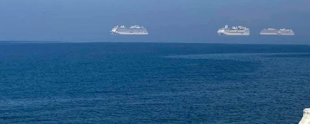 Κύπρος: “Αιωρούμενα” κρουαζιερόπλοια στη Λεμεσό – Τι είναι το φαινόμενο “Φάτα Μοργκάνα” – ΦΩΤΟ