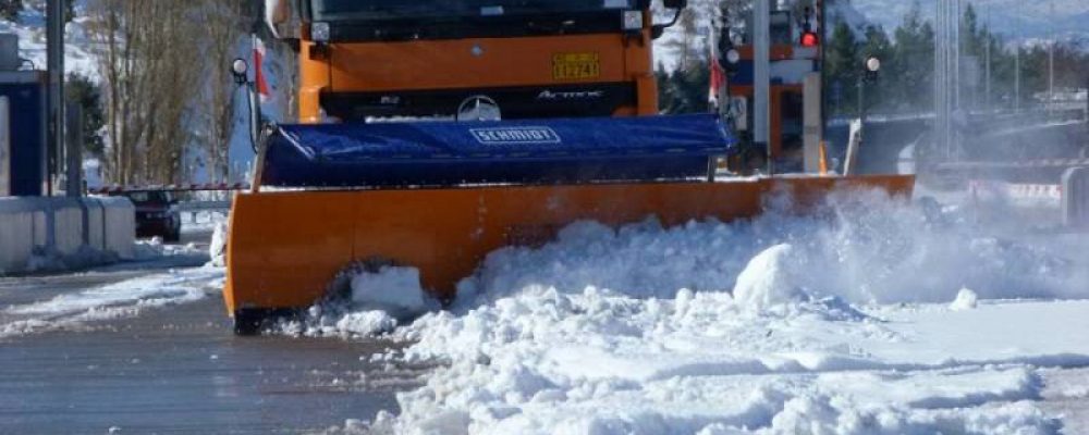 Προειδοποιήσεις Μορέα για πυκνή χιονόπτωση στον αυτοκινητόδρομο Κόρινθος – Τρίπολη