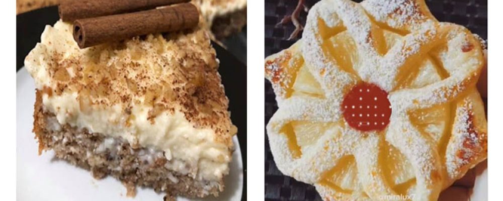 Δύο πανεύκολα υπέροχα γλυκά : Καρυδόπιτα με κρέμα & Ανανάς με σφολιάτα