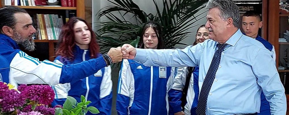 Τους Κορίνθιους αθλητές της Εθνικής Ελλάδος στο KUNG FU υποδέχτηκε ο Δήμαρχος Κορινθίων